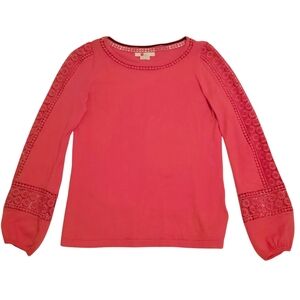 Boden Crochet Eyelet Detail Top 100% Cotton - Size 6 EUC